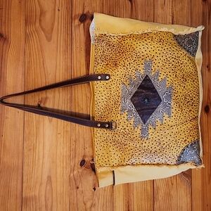 Myra Surmaya Tooled Leather Large Weekender Bag M